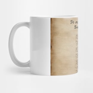 "Do not go gentle into that good night" by Dylan Thomas Mug